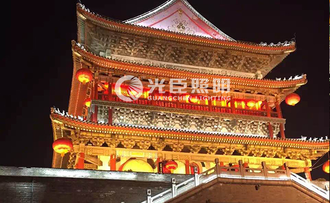 燈與歷史文化的融合，LED貼片洗墻燈亮化傳統(tǒng)建筑