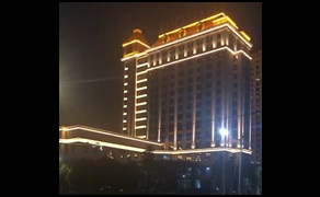 光臣照明LED洗墻燈和投射燈打造大氣酒店亮化